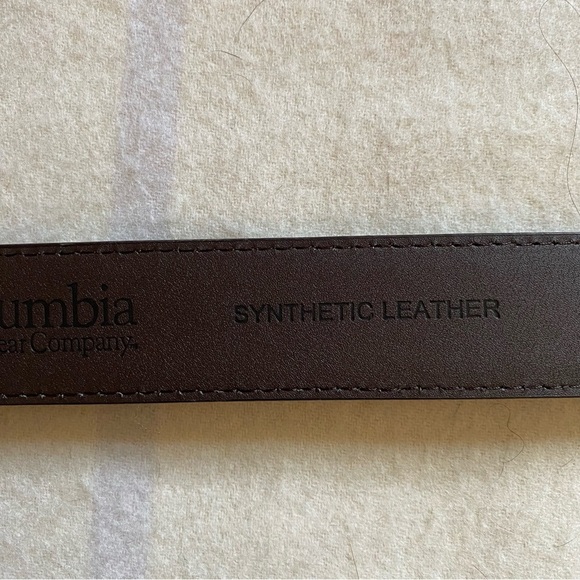 Columbia Men's Brown Leather Belt Size 42 - Picture 5 of 7